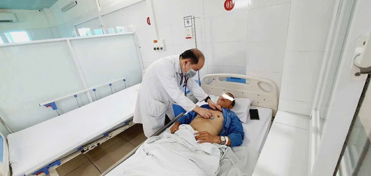 Bệnh nhân đột quỵ điều trị tại Bệnh viện Thanh Nhàn.