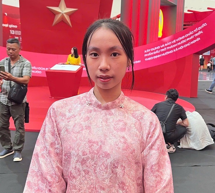 Bạn Bùi Thu Uyên, sinh viên Đại học Y tế công cộng. gioi-tre.jpg