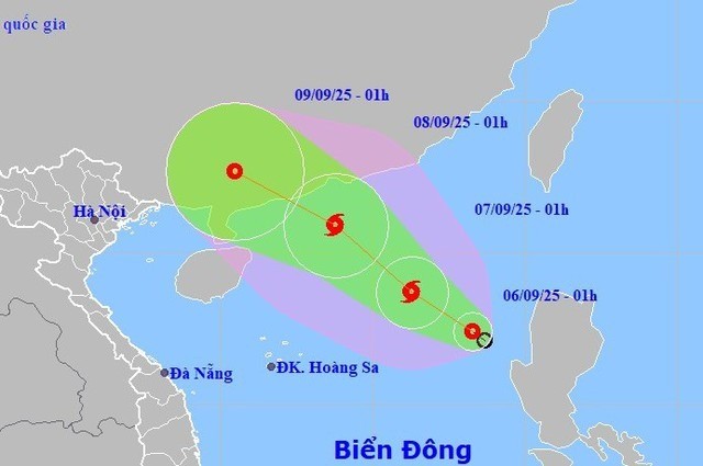 Dự báo vị trí và đường đi của áp thấp nhiệt đới. ap-thap.jpg