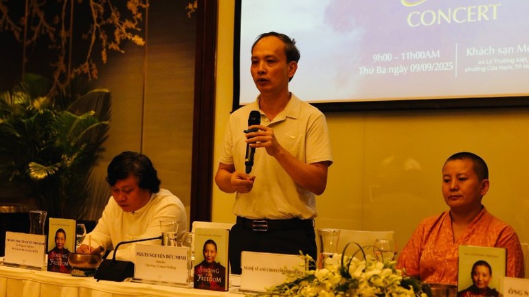 Phó Giáo sư Nguyễn Đức Minh chia sẻ về hiệu quả của âm thanh trong y học cổ truyền. am-nhac-3.jpg