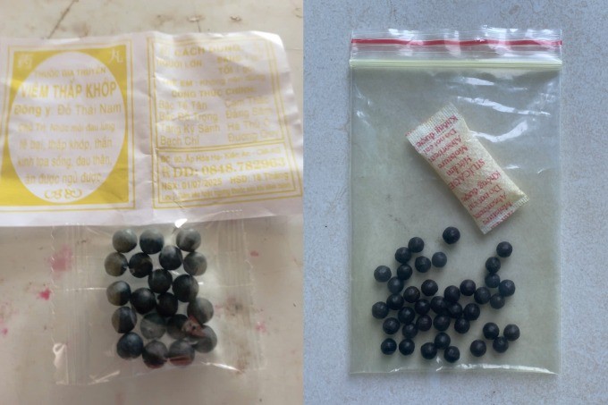 Thuốc "gia truyền" bệnh nhân tự mua uống. Ảnh: Bệnh nhân cung cấp thuoc-gia-truyen.jpg