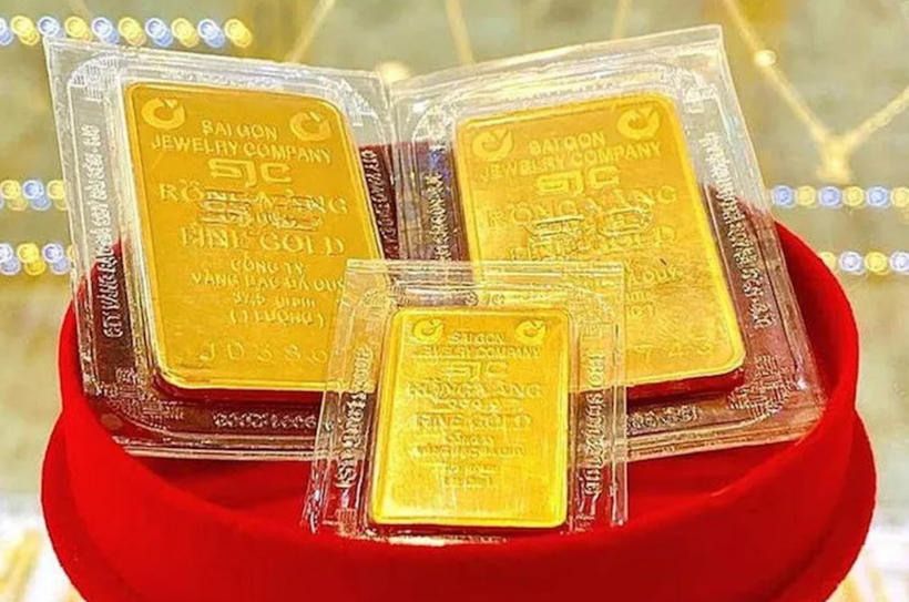 Giá vàng trong nước đã lập kỷ lục mới, giao dịch quanh mức 133,4 triệu đồng. vang.png