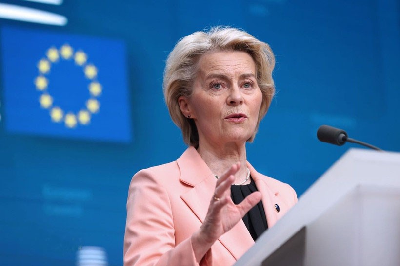 Chủ tịch Ủy ban châu Âu (EC) Ursula von der Leyen. ec.jpg