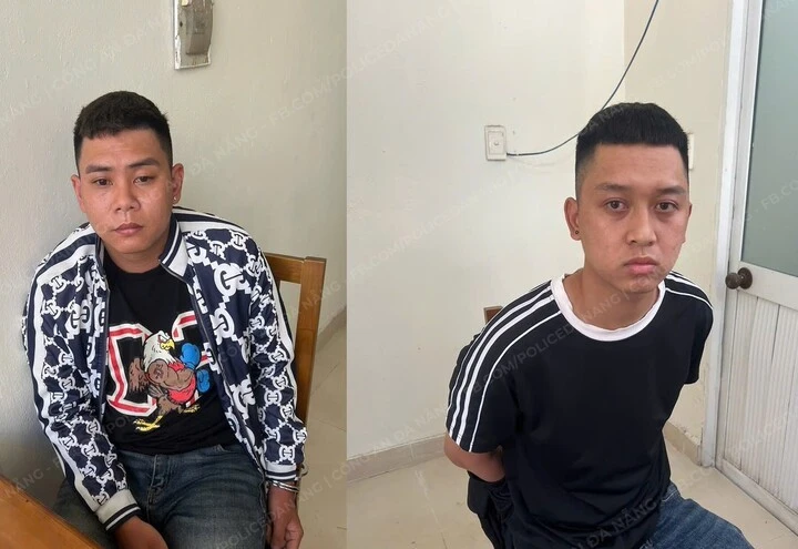 2 trong số 4 đối tượng trong đường dây tín dụng đen bị bắt giữ.