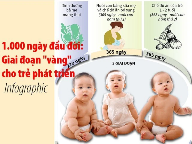 1000 ngày đầu đời là giai đoạn vàng cho trẻ phát triển.