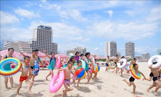 Khách du lịch tại khu nghỉ dưỡng Wonsan Kalma, Triều Tiên. hq-trieu-tien-4152.jpg
