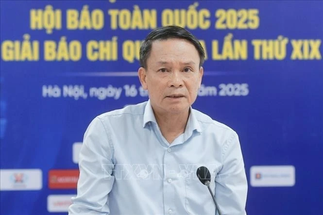 Phó Chủ tịch thường trực Hội Nhà báo Việt Nam Nguyễn Đức Lợi. Ảnh: Minh Quyết/ TTXVN