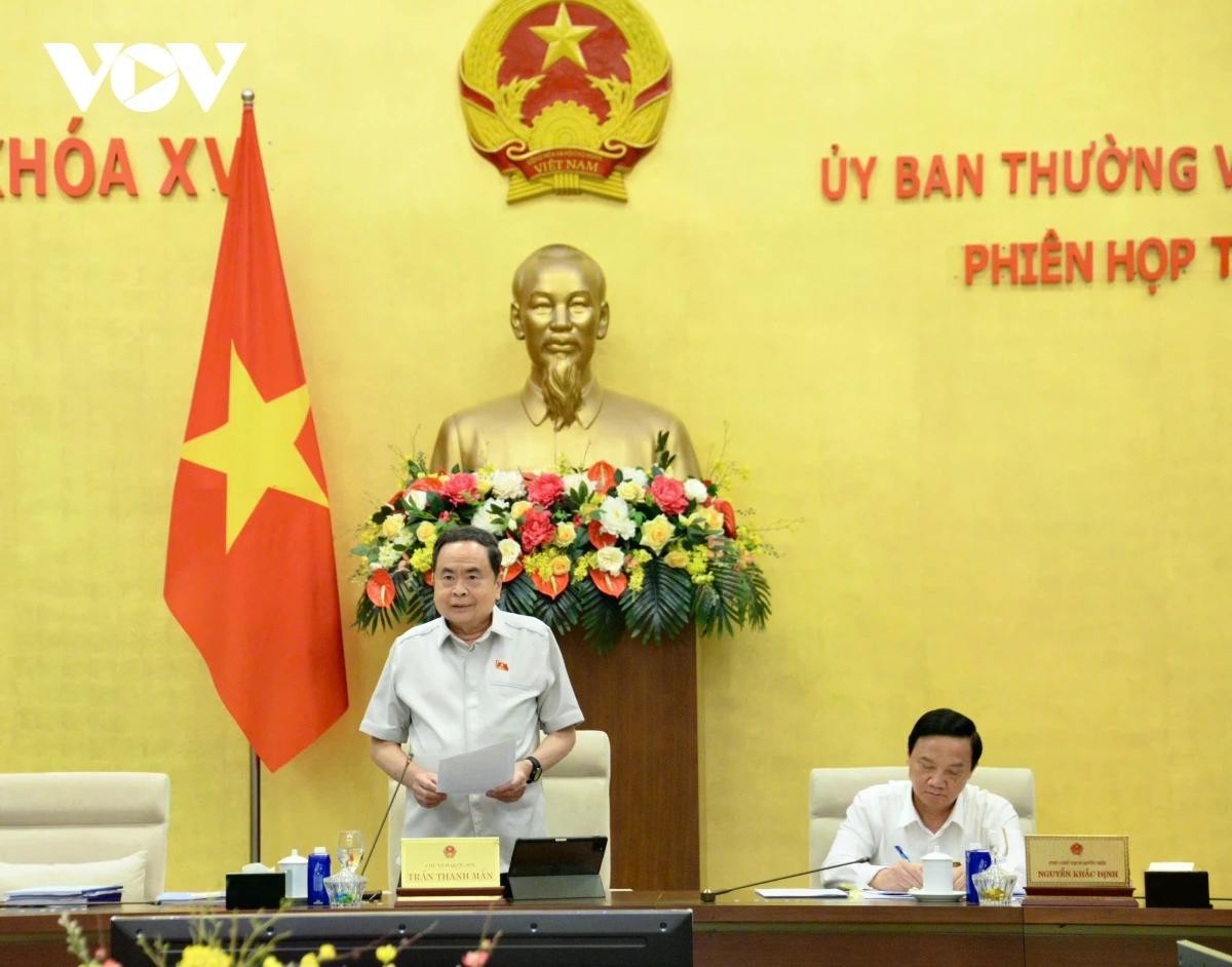Chủ tịch Quốc hội Trần Thanh Mẫn nhấn mạnh rằng mỗi quyết sách khi ban hành thiết thực với người dân. Chủ tịch Quốc hội Trần Thanh Mẫn nhấn mạnh rằng mỗi quyết sách khi ban hành thiết thực với người dân.