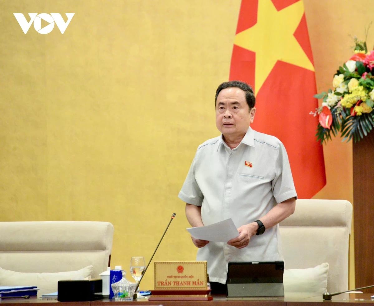 Chủ tịch Quốc hội Trần Thanh Mẫn phát biểu. Chủ tịch Quốc hội Trần Thanh Mẫn phát biểu.