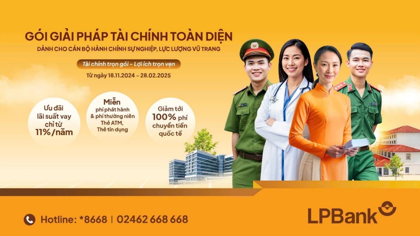 LPBank triển khai gói giải pháp toàn diện dành cho cán bộ hành chính sự nghiệp, lực lượng vũ trang. image001-6940.jpg