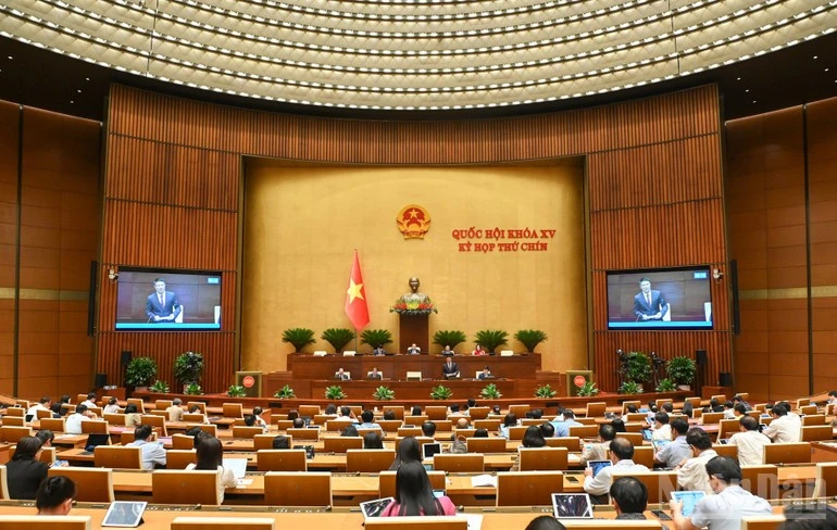 Kỳ họp thứ 9, Quốc hội khóa XV. (Ảnh: DUY LINH)