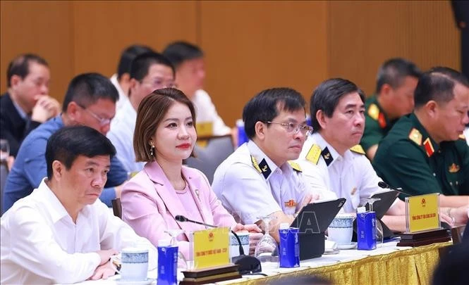 Các đại biểu tham dự Hội nghị Thủ tướng Chính phủ làm việc với doanh nghiệp nhà nước. Ảnh: Dương Giang/TTXVN