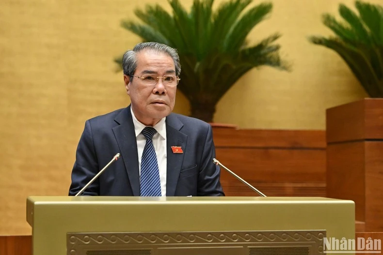 Chủ nhiệm Ủy ban Dân nguyện và Giám sát Dương Thanh Bình. (Ảnh: THỦY NGUYÊN)