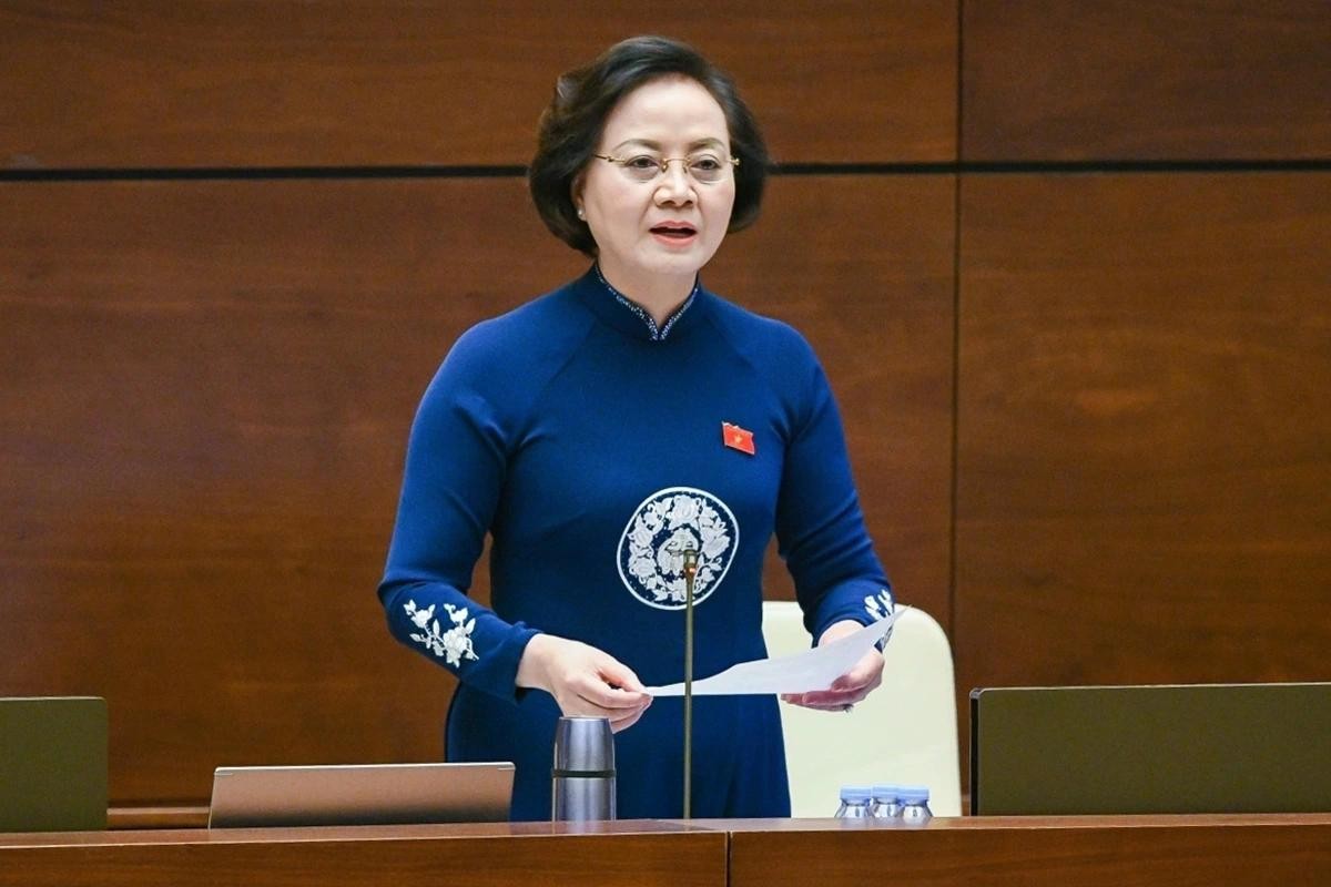 Bộ trưởng Bộ Nội vụ Phạm Thị Thanh Trà. (Ảnh: Quốc hội) Bộ trưởng Bộ Nội vụ Phạm Thị Thanh Trà. (Ảnh: Quốc hội)