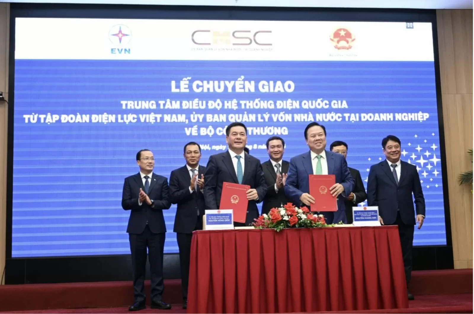 Lễ chuyển giao Trung tâm Điều độ hệ thống điện quốc gia (A0) - về Bộ Công Thương.