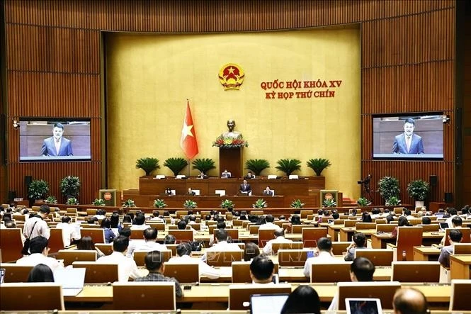 Viện trưởng Viện Kiểm sát nhân dân tối cao Nguyễn Huy Tiến giải trình, làm rõ một số vấn đề đại biểu Quốc hội nêu. Ảnh: Doãn Tấn/TTXVN