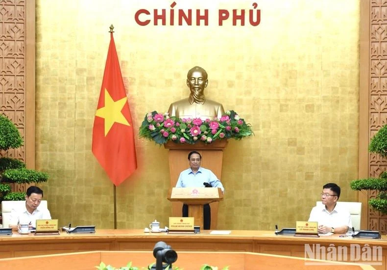 Thủ tướng Phạm Minh Chính chủ trì Phiên họp. (Ảnh: Trần Hải)