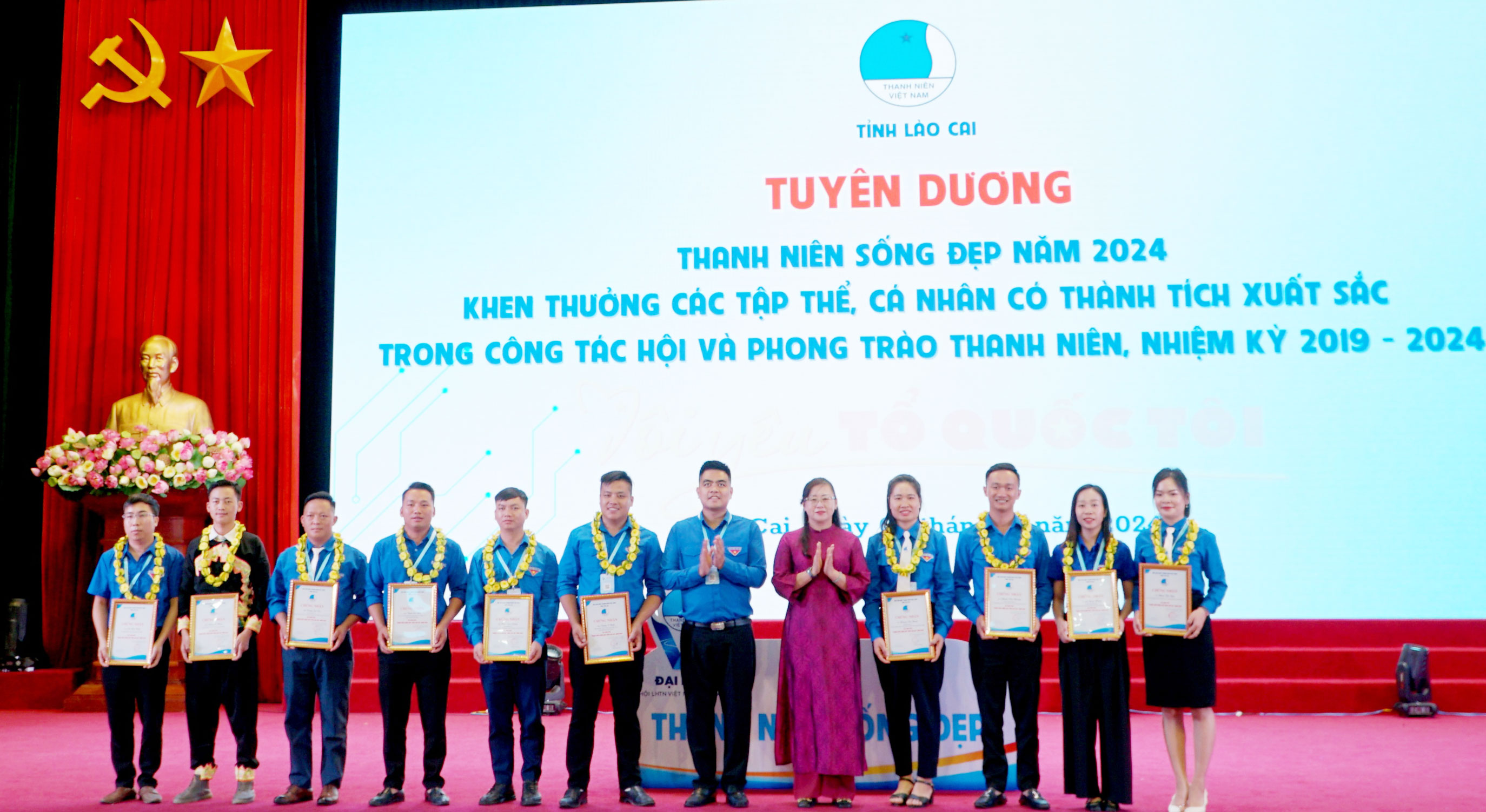 Các cá nhân được tuyên dương "Thanh niên sống đẹp" năm 2024. tuyen-duong.jpg