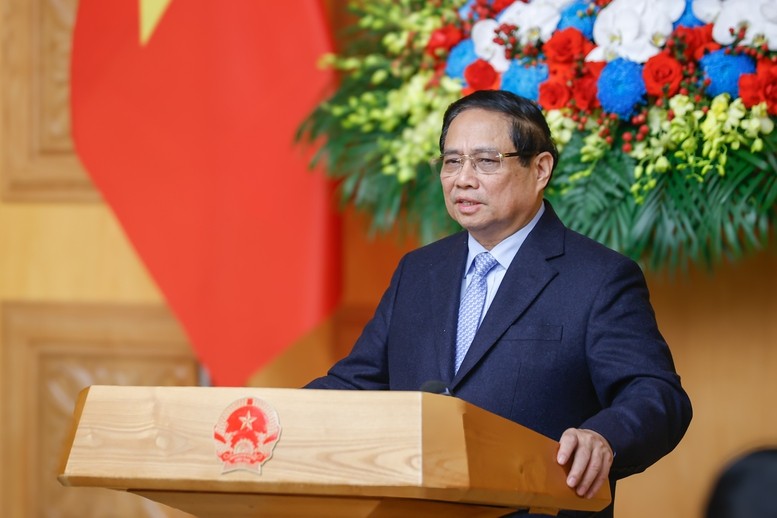 Thủ tướng cảm ơn phía Hàn Quốc, các doanh nghiệp Hàn Quốc đã luôn đồng hành, hợp tác "chia ngọt sẻ bùi" với phía Việt Nam trong suốt thời gian qua - Ảnh: VGP/Nhật Bắc Thủ tướng cảm ơn phía Hàn Quốc, các doanh nghiệp Hàn Quốc đã luôn đồng hành, hợp tác "chia ngọt sẻ bùi" với phía Việt Nam trong suốt thời gian qua - Ảnh: VGP/Nhật Bắc