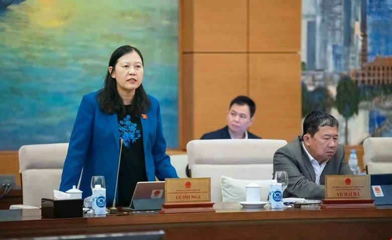 Bà Lê Thị Nga – Phó Chủ nhiệm thường trực Ủy ban Pháp luật và Tư pháp.