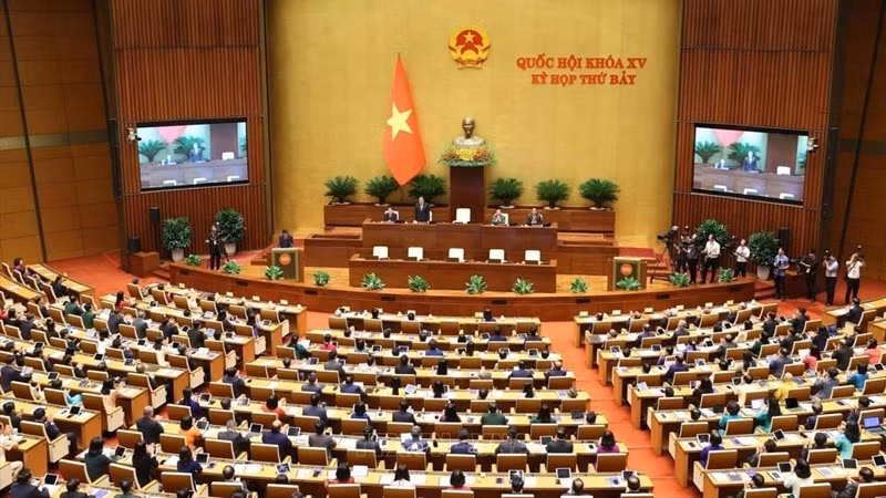 Phiên khai mạc Kỳ họp thứ 7, Quốc hội khóa XV. Ảnh: TL.