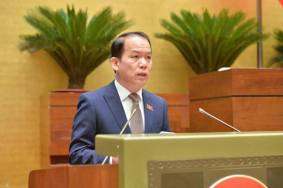 Chủ nhiệm Ủy ban Pháp luật và Tư Pháp Hoàng Thanh Tùng. (Ảnh: Media Quốc hội)