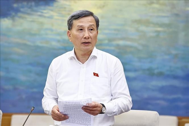 Chủ nhiệm Ủy ban Khoa học, Công nghệ và Môi trường của Quốc hội Lê Quang Huy phát biểu. Ảnh: Doãn Tấn/TTXVN Chủ nhiệm Ủy ban Khoa học, Công nghệ và Môi trường của Quốc hội Lê Quang Huy phát biểu. Ảnh: Doãn Tấn/TTXVN