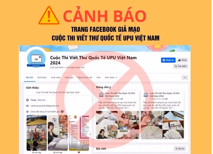 Cảnh báo lừa đảo.