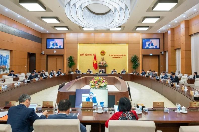 Quang cảnh phiên họp. (Ảnh: DUY LINH)