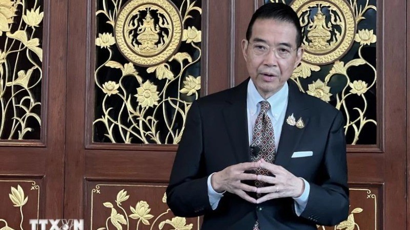 Bộ trưởng Ngoại giao Thái Lan Maris Sangiampongsa. (Ảnh: Đỗ Sinh/TTXVN) img-0262.jpg