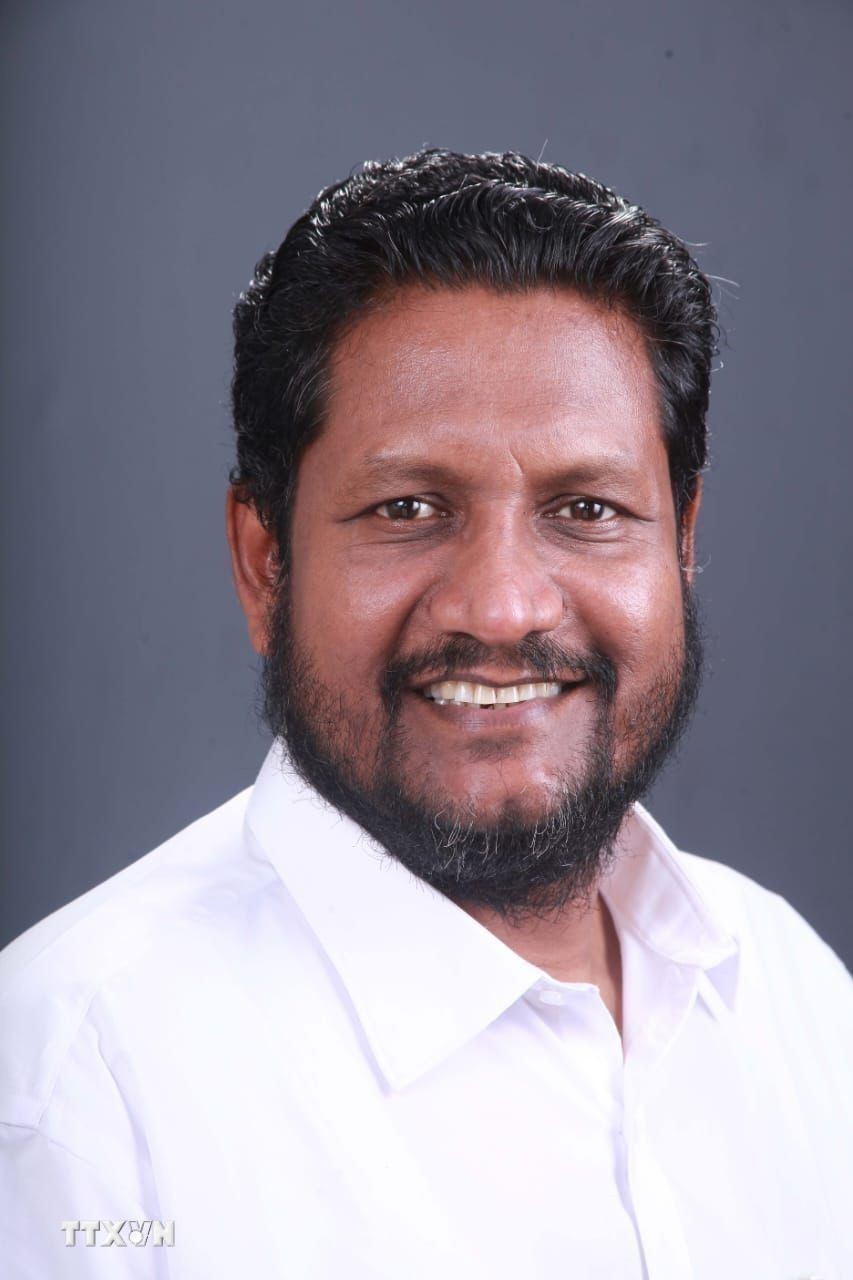 Giáo sư G. Devarajan, Tổng thư ký Đảng Khối Tiến lên toàn Ấn Độ (AIFB). (Ảnh: Ngọc Thúy/TTXVN)