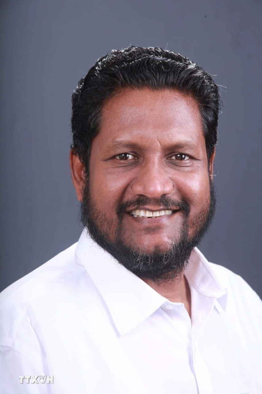 Giáo sư G. Devarajan, Tổng thư ký Đảng Khối Tiến lên toàn Ấn Độ (AIFB). (Ảnh: Ngọc Thúy/TTXVN)