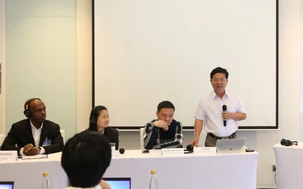 Đại tá Lê Thơm, Phó Cục trưởng Cục Cảnh sát PCTP-MT - Bộ Công an, phát biểu khai mạc.