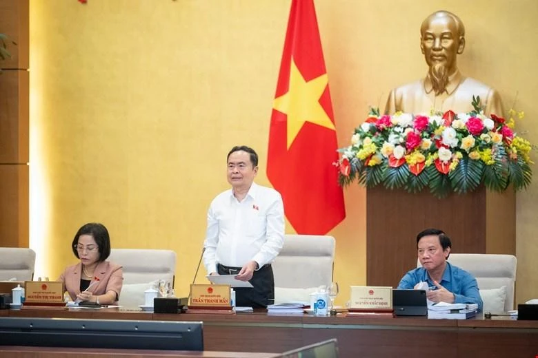 Chủ tịch Quốc hội Trần Thanh Mẫn chủ trì Phiên họp chuyên đề pháp luật tháng 8/2024.