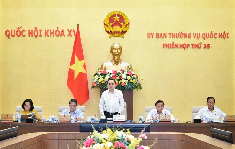 Chủ tịch Quốc hội Trần Thanh Mẫn phát biểu tại Phiên họp - Ảnh: VGP/LS Chủ tịch Quốc hội Trần Thanh Mẫn phát biểu tại Phiên họp - Ảnh: VGP/LS