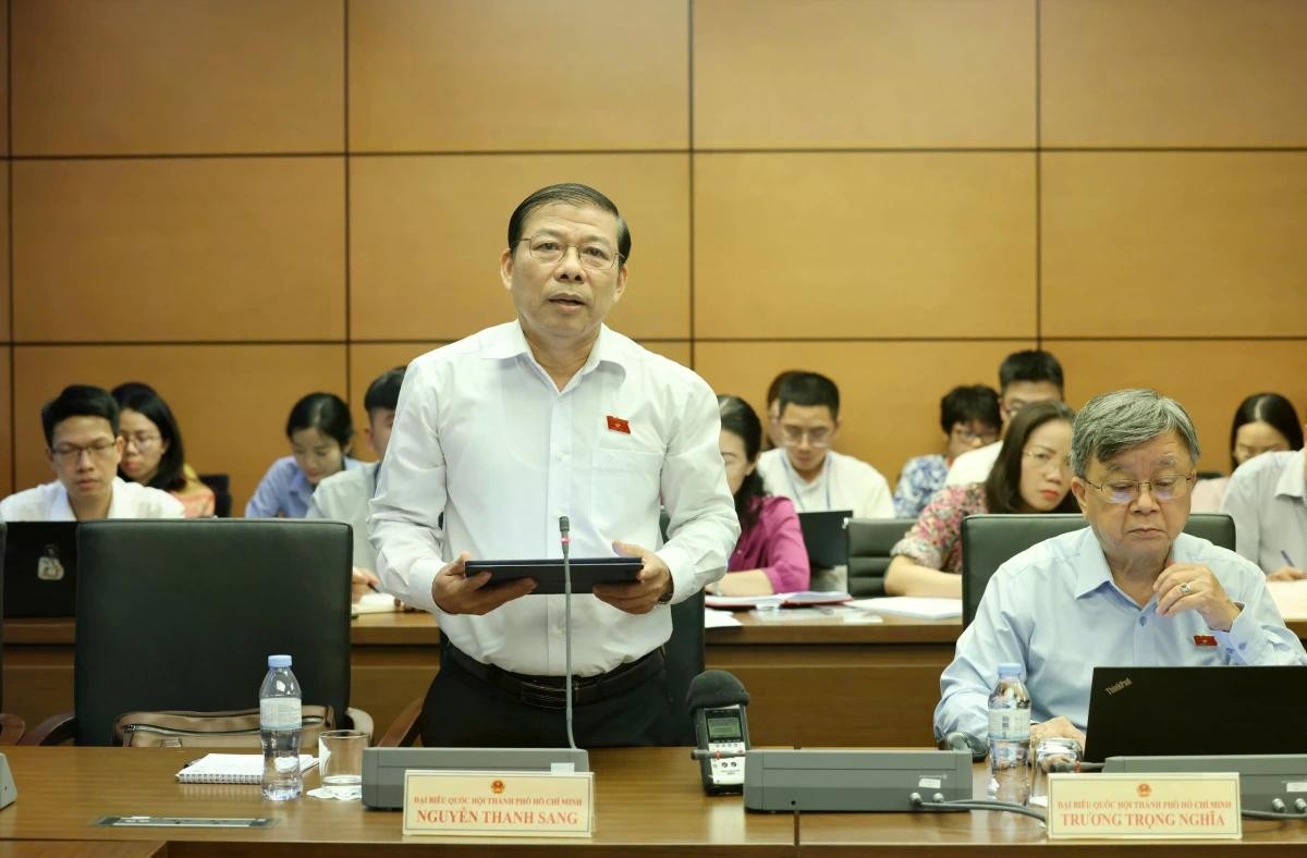 Đại biểu Nguyễn Thanh Sang (Đoàn TP.HCM). (Ảnh: Quang Phúc) Đại biểu Nguyễn Thanh Sang (Đoàn TP.HCM). (Ảnh: Quang Phúc)