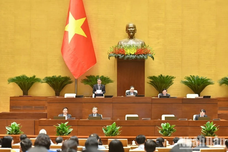 Quang cảnh phiên làm việc chiều 5/11. (Ảnh: ĐĂNG KHOA)