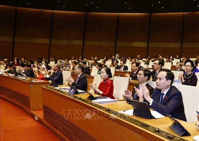 Các đại biểu tham dự khai mạc Kỳ họp thứ 8, Quốc hội khóa XV. Ảnh: Doãn Tấn/TTXVN