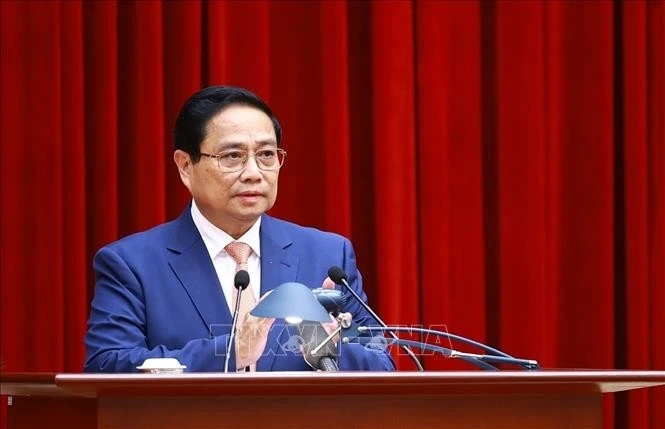 Thủ tướng Phạm Minh Chính phát biểu tại Hội nghị.