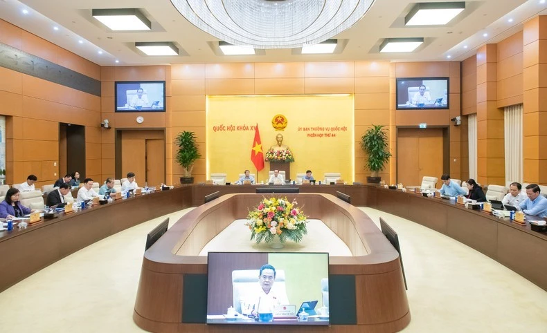 Quang cảnh phiên họp chiều 28/4. (Ảnh: Media Quốc hội)