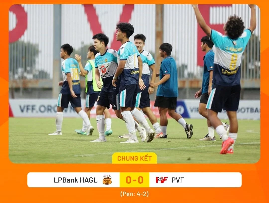 U21 HAGL giành chức vô địch U21 Quốc gia 2024.