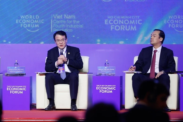 Thứ trưởng Bộ KH&amp;ĐT Trần Quốc Phương cho biết Bộ KH&amp;ĐT sẽ trình chính sách về thành lập quỹ hỗ trợ doanh nghiệp đầu tư trong lĩnh vực đổi mới sáng tạo, chuyển đổi số, chuyển đổi xanh - Ảnh: VGP/Nhật Bắc