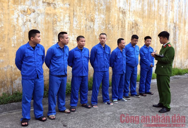 Các đối tượng trong đường dây tổ chức đánh bạc và đánh bạc dưới hình thức cá độ bóng đá trên không gian mạng.