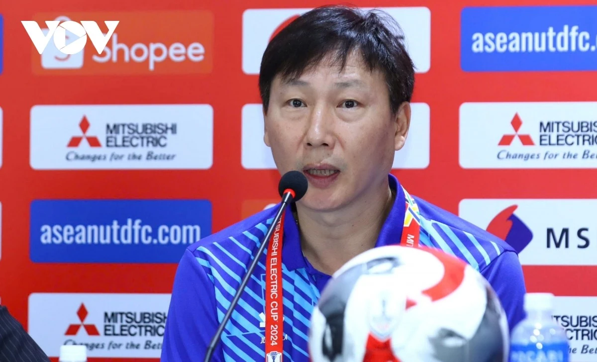 HLV Kim Sang Sik tuyên bố thắng Thái Lan để vô địch ASEAN Cup 2024 (Ảnh: Như Đạt).