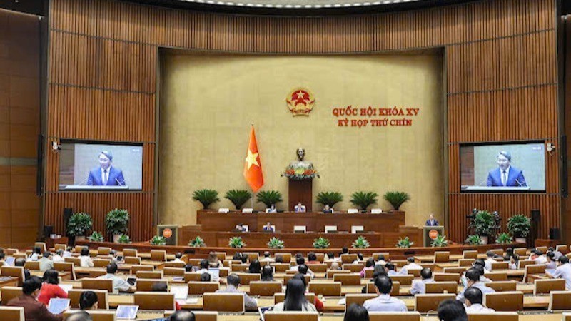 Quốc hội họp phiên toàn thể tại hội trường ngày 26/5. (Ảnh: DUY LINH) img-0264.jpg
