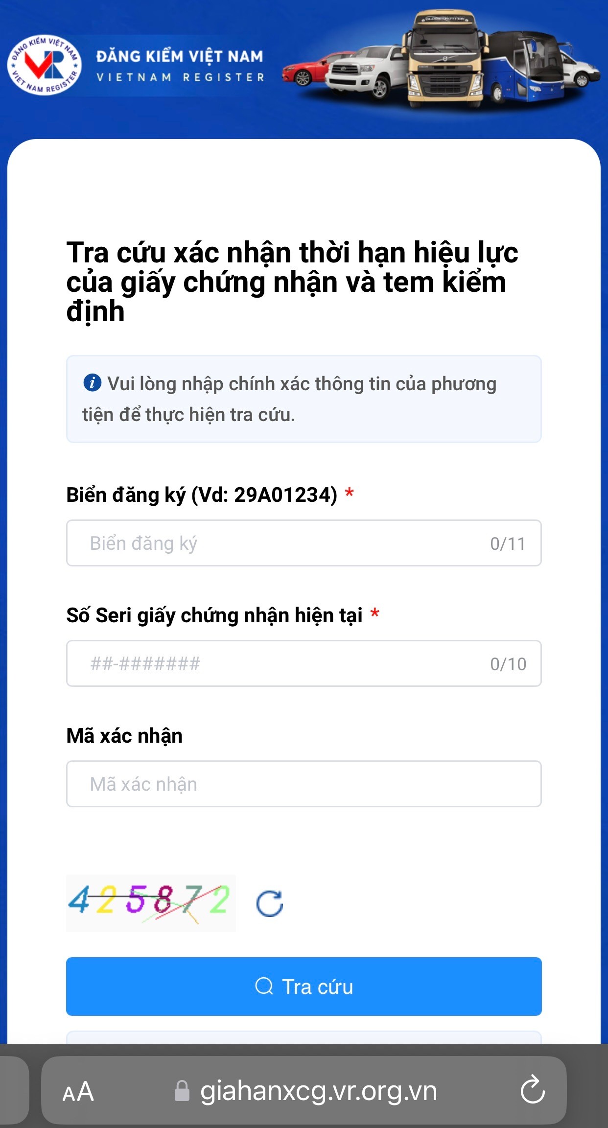 Không còn tình trạng nghẽn mạng gia hạn kiểm định ảnh 1 Không còn tình trạng nghẽn mạng gia hạn kiểm định ảnh 1