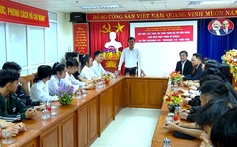Gặp mặt lao động Yên Bái tham gia thi tuyển xuất khẩu lao động tại Nhật Bản ảnh 1 Gặp mặt lao động Yên Bái tham gia thi tuyển xuất khẩu lao động tại Nhật Bản ảnh 1