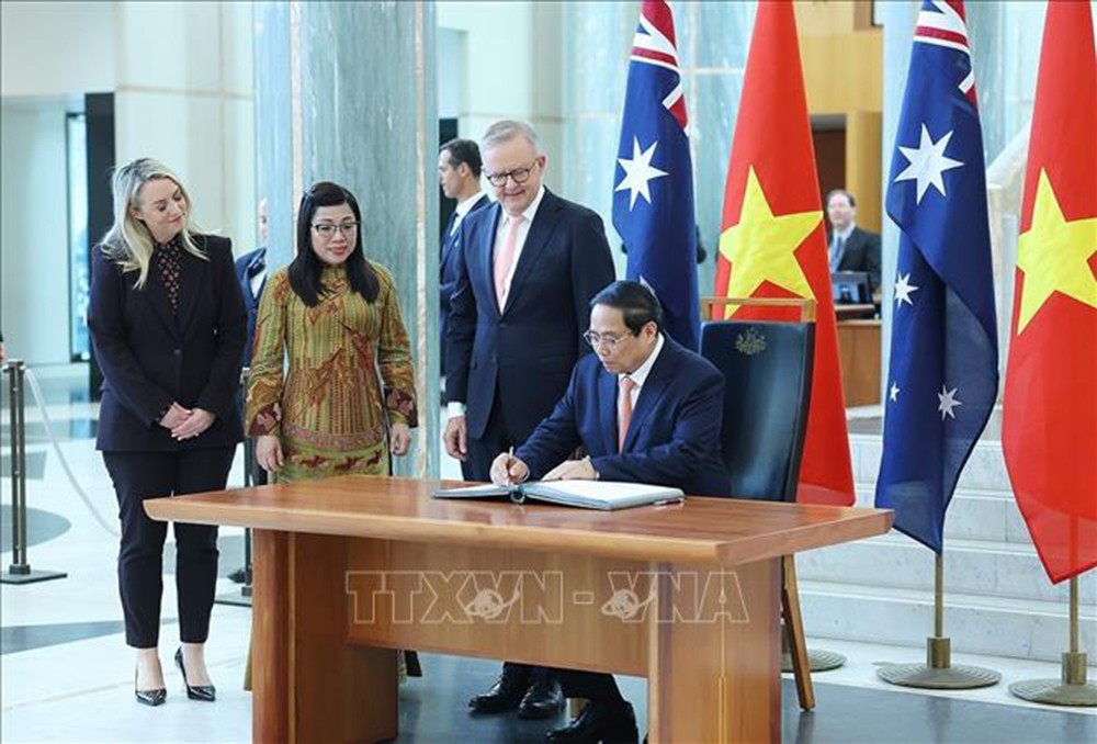 Thủ tướng Anthony Albanese chủ trì lễ đón Thủ tướng Phạm Minh Chính thăm chính thức Australia ảnh 3 Thủ tướng Anthony Albanese chủ trì lễ đón Thủ tướng Phạm Minh Chính thăm chính thức Australia ảnh 3