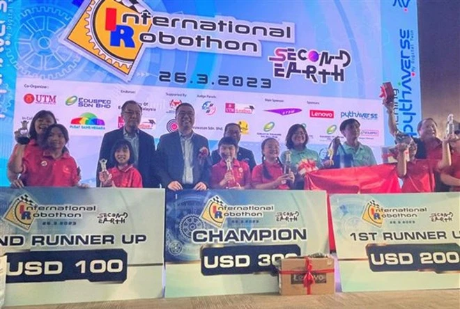 Việt Nam giành nhiều giải thưởng tại cuộc thi Robothon quốc tế 2023 ảnh 1