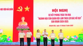 Học viện Hải quân sơ kết phong trào thi đua “Ngành hậu cần Quân đội làm theo lời Bác Hồ dạy”